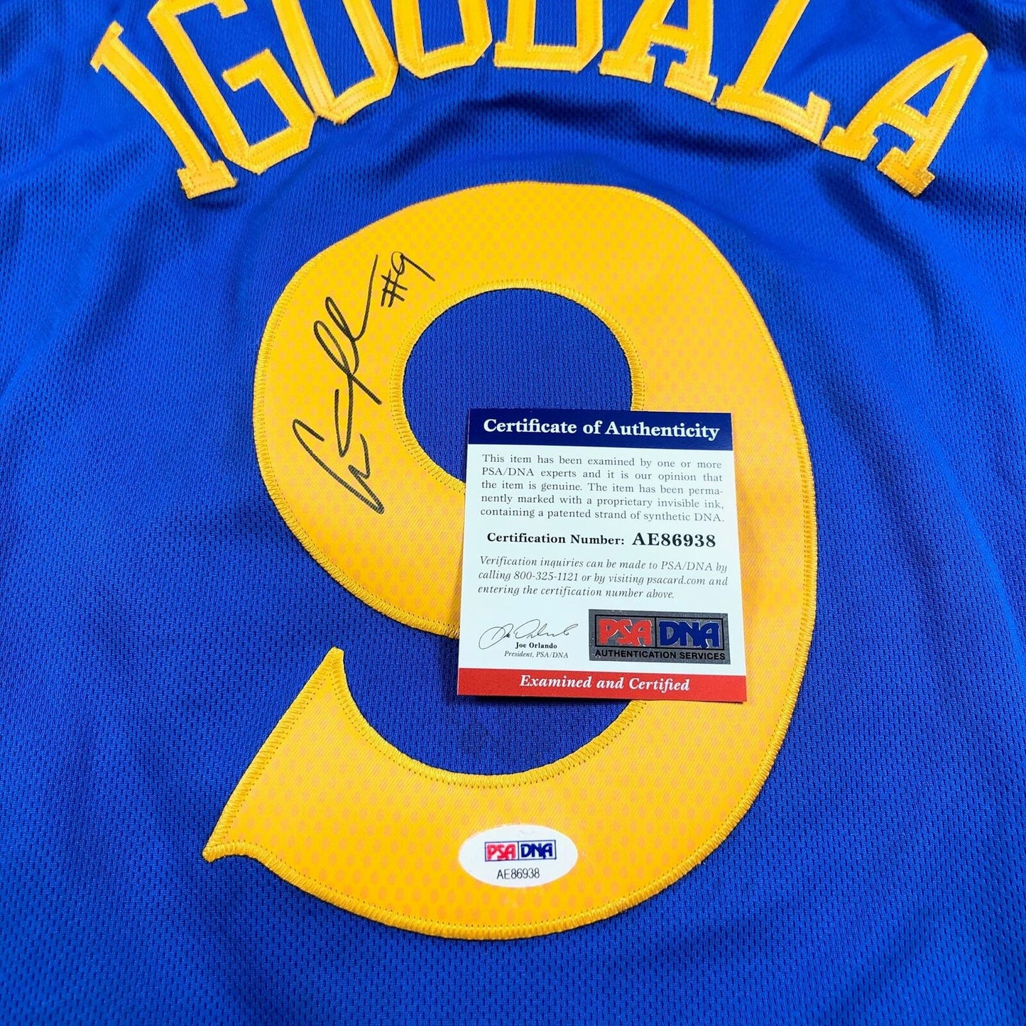 Andre Iguodala signed jersey PSA/DNA Golden State Warriors Autographed