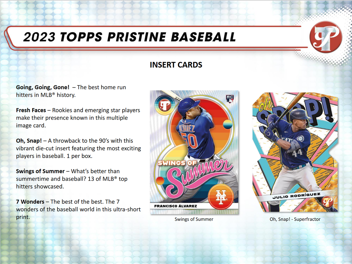 2023 Topps Pristine Baseball Hobby 8 Box Case