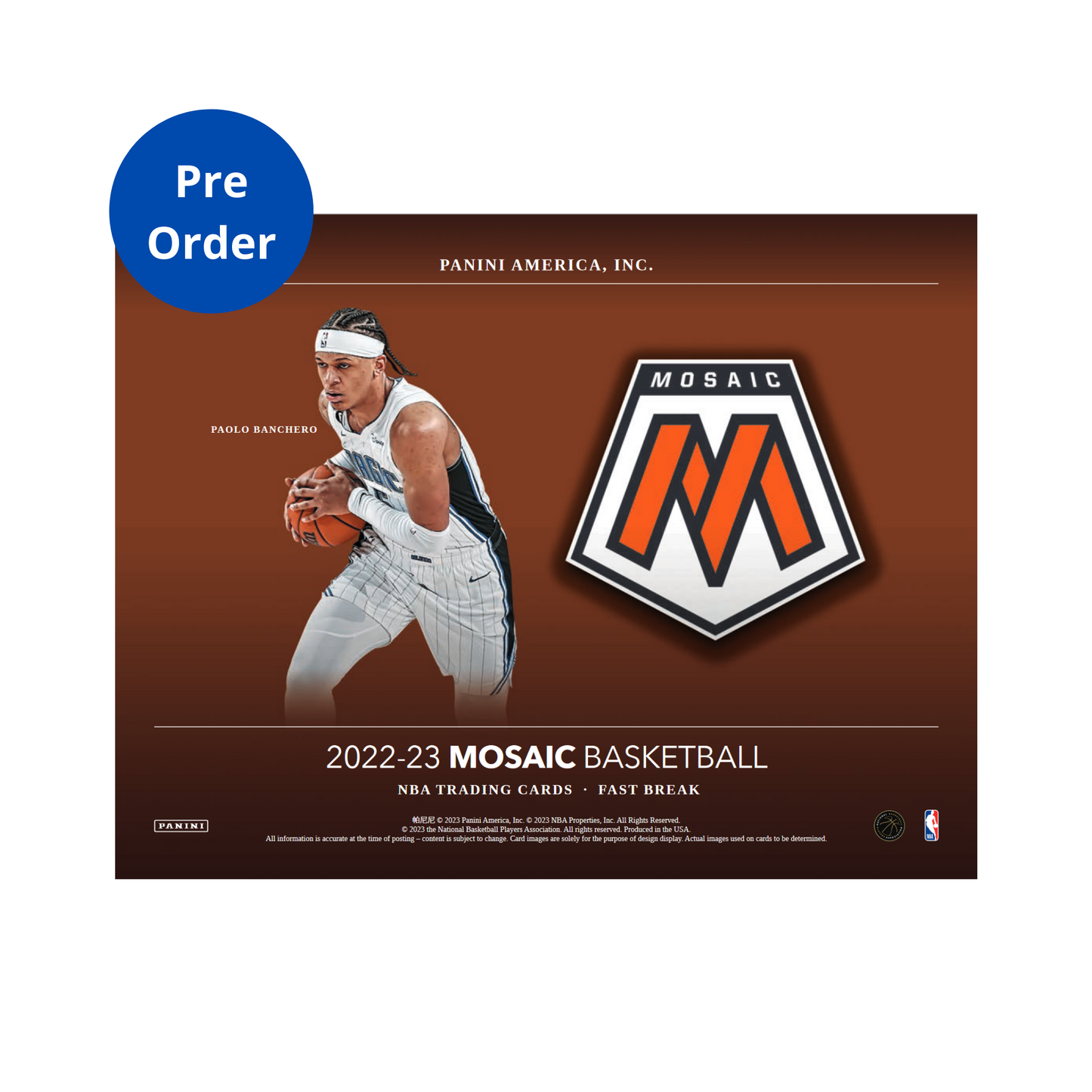 2022-23 Panini Mosaic Basketball Fast Break 20 Box Case