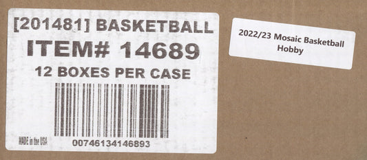 *PRESELL* 2022-23 Panini Mosaic Basketball Hobby, 12 Box Case *RELEASES 9/1*